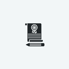 Documents vector icon for web and design