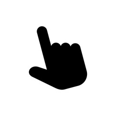 Hand click icon vector. pointer icon vector. hand cursor icon vector