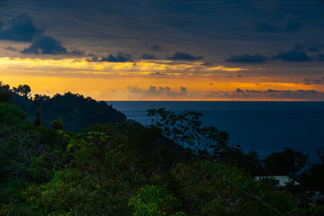 Sunset in the mountains