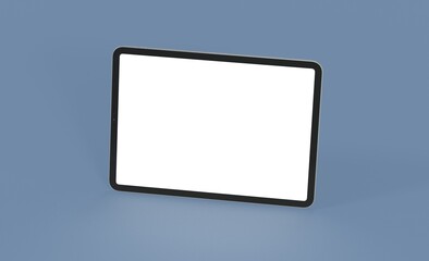 pc  tablet computer  ipad with blank 3d