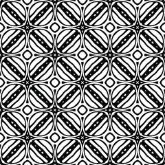 
floral seamless pattern background.Geometric ornament for wallpapers and backgrounds. Black and white pattern. 