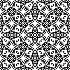 
floral seamless pattern background.Geometric ornament for wallpapers and backgrounds. Black and white pattern. 
