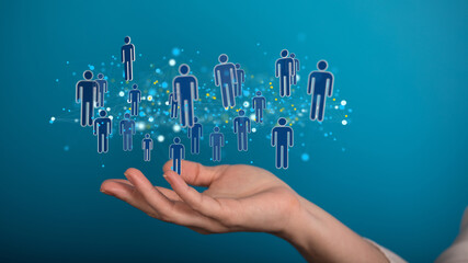 conference Digital Network and data concept 3d