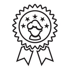customer reputation feedback vector icon for apps or websites
