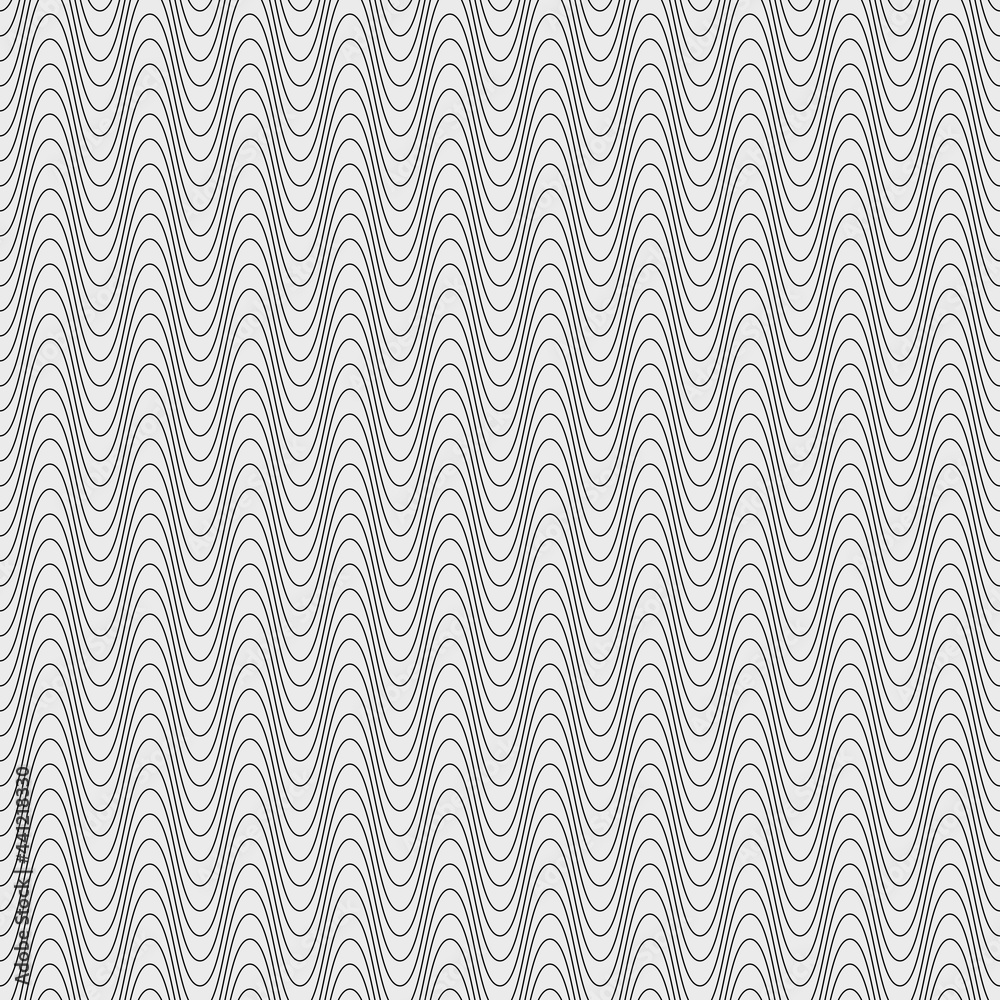 Poster very big waves ornament. vector wavy hills 3d. seamless curved waves repeated pattern.