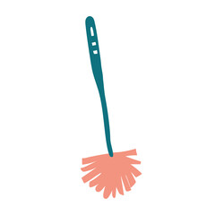 toilet brush. Household items for cleaning and washing