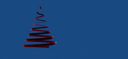 minimalismus weihnachten weihnachtsbaum modern illustration 3d