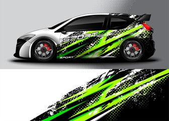 Sport car wrap design and vehicle livery