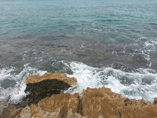 waves on the beach