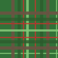 Christmas tree plaid, seamless vector repeat design surface pattern
