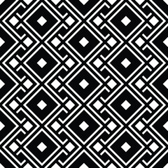 An elegant black and white, vector pattern