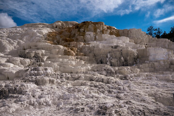 View of Mammoth Hot Spring Terraces