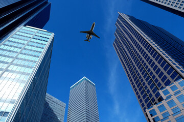 Dallas Texas, View financial district in Downtown Dallas, Texas USA,