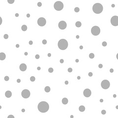 Dots Background with irregular, chaotic circles. Points seamless texture pattern.