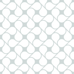 Vector seamless pattern. Monochrome graphic design. Decorative geometric leaves. Regular floral background with elegant petals. Modern stylish ornament.