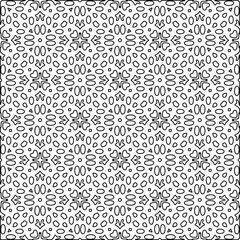 Vector geometric pattern. Repeating elements stylish background abstract ornament for wallpapers and backgrounds. Black and white colors