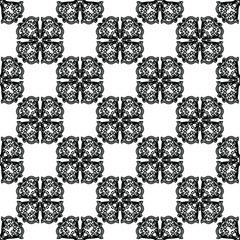 
Vector geometric pattern. Repeating elements stylish background abstract ornament for wallpapers and backgrounds. Black and white colors