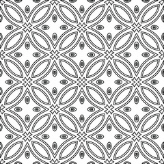 
Vector geometric pattern. Repeating elements stylish background abstract ornament for wallpapers and backgrounds. Black and white colors