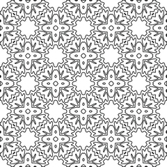 
Vector geometric pattern. Repeating elements stylish background abstract ornament for wallpapers and backgrounds. Black and white colors