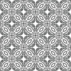 
Vector geometric pattern. Repeating elements stylish background abstract ornament for wallpapers and backgrounds. Black and white colors