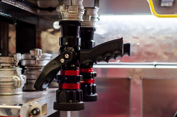 Fire Truck Equipment. Fire Truck Hose.