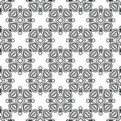
Vector geometric pattern. Repeating elements stylish background abstract ornament for wallpapers and backgrounds. Black and white colors