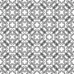 
Vector geometric pattern. Repeating elements stylish background abstract ornament for wallpapers and backgrounds. Black and white colors