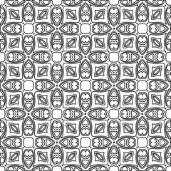 
Vector geometric pattern. Repeating elements stylish background abstract ornament for wallpapers and backgrounds. Black and white colors