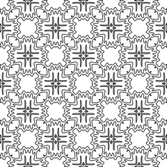 
Vector geometric pattern. Repeating elements stylish background abstract ornament for wallpapers and backgrounds. Black and white colors