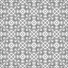 
Vector geometric pattern. Repeating elements stylish background abstract ornament for wallpapers and backgrounds. Black and white colors