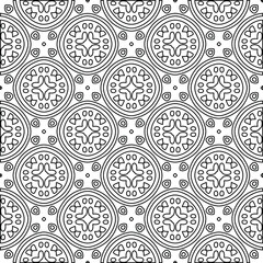 
Vector geometric pattern. Repeating elements stylish background abstract ornament for wallpapers and backgrounds. Black and white colors