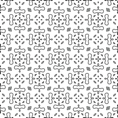 
Vector geometric pattern. Repeating elements stylish background abstract ornament for wallpapers and backgrounds. Black and white colors