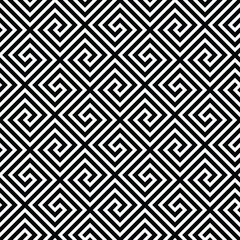 Vector seamless pattern. Modern stylish texture. Repeating Greek pattern. Monochrome swatch with meander.