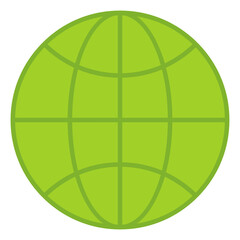 Modern style icon of globe