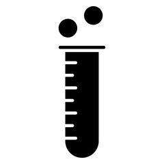 Editable glyph icon of blood sample, editable vector