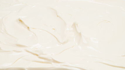 White whipped cream texture.