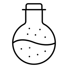 Trendy vector design of chemical flask