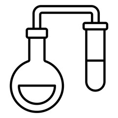 A linear design, icon of lab experiment