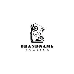 cow logo design icon vector illustration