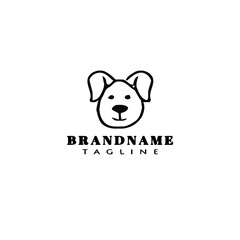 cute dog logo icon design vector vector illustration