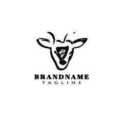 cute impala logo icon design vector vector