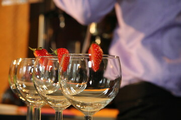 glasses of champagne