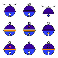 pet bell icons symbol vector elements for infographic web