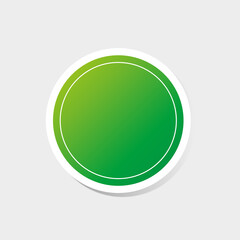 green sticker business circle 3d icon