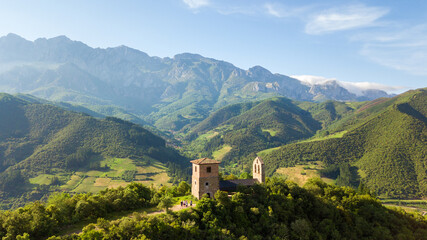 views of santo toribio de liebana church, Spain