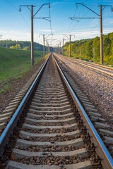 Obraz premium Railway going away