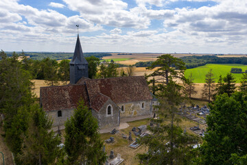 Fototapeta na wymiar Eglise de Civière, Normandie