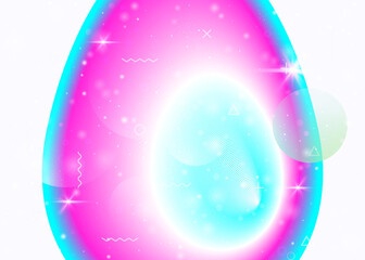 Vibrant gradients on rainbow background. Holographic dynamic fluid. Cosmos hologram.