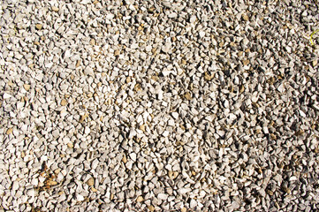 Gravel of small stones pattern background