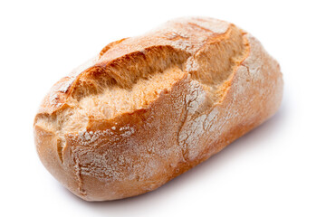 Panini tipo francesino, pane fresco italiano isolato su fondo bianco 